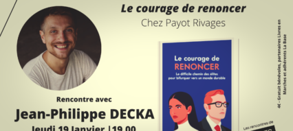 Les rencontres Livres en Marche : avec Jean-Philippe DECKA